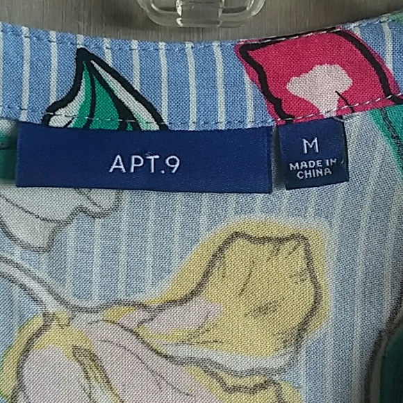Apt 9 striped floral blouse - Picture 2 of 6